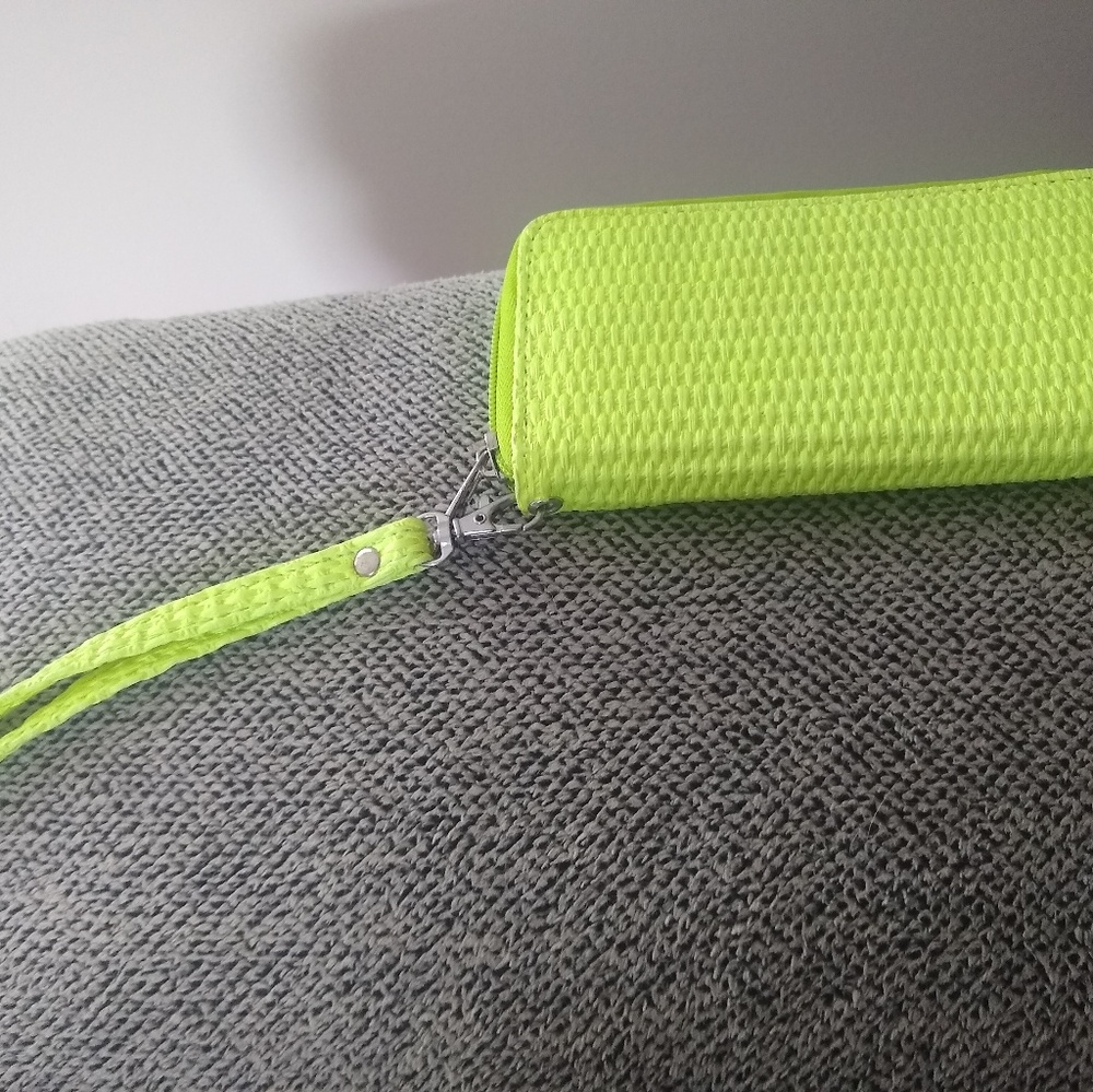 Neon wristlet wallet